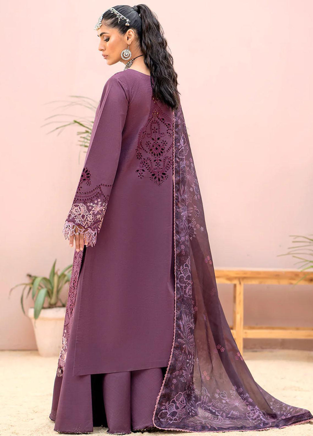Esha Eshaal By Bin Ilyas Embroidered Lawn Suits Unstitched 3 Piece BI23EE 914-A - Summer Collection