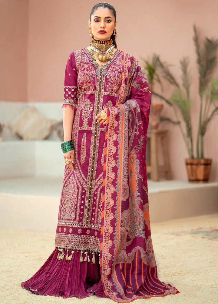 Esha Eshaal By Bin Ilyas Embroidered Lawn Suits Unstitched 3 Piece BI23EE 915-A - Summer Collection