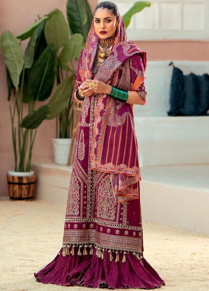 Esha Eshaal By Bin Ilyas Embroidered Lawn Suits Unstitched 3 Piece BI23EE 915-A - Summer Collection