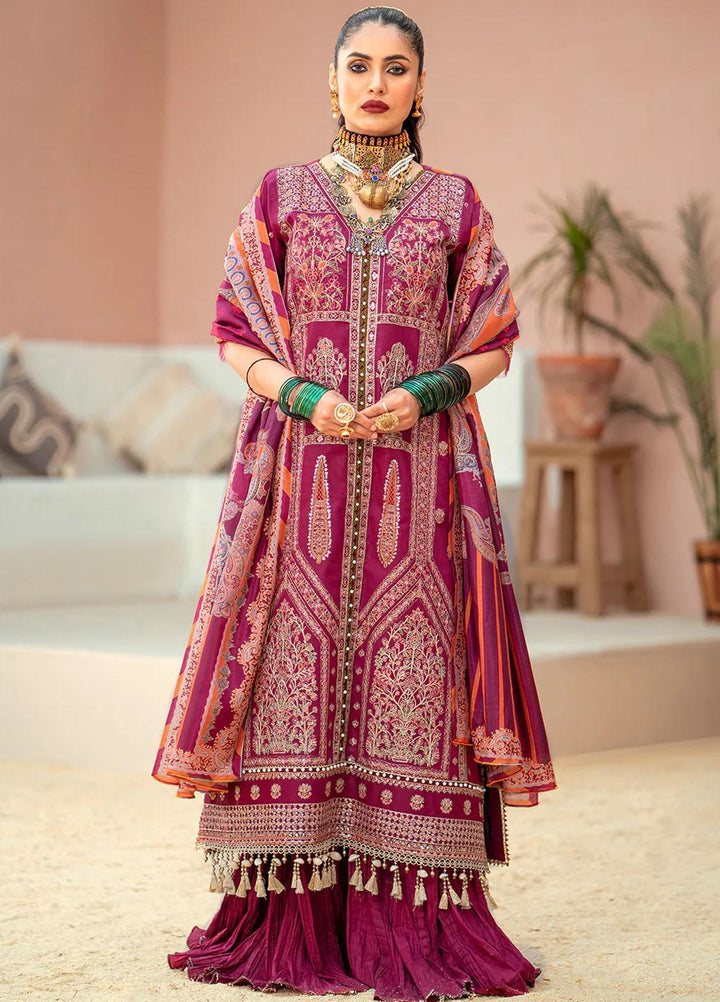 Esha Eshaal By Bin Ilyas Embroidered Lawn Suits Unstitched 3 Piece BI23EE 915-A - Summer Collection