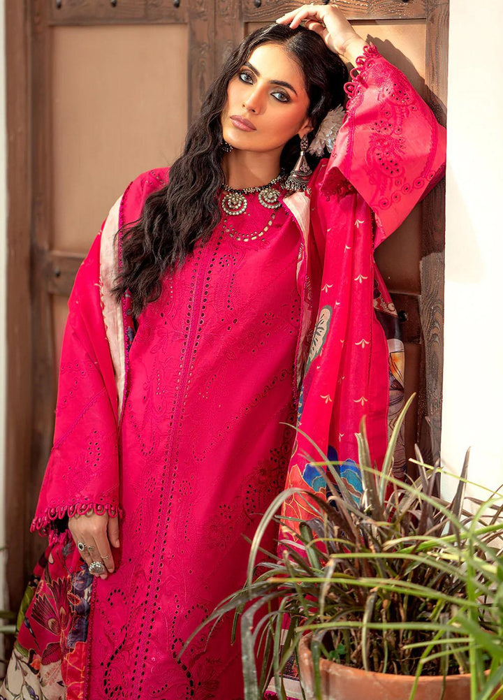 Esha Eshaal By Bin Ilyas Embroidered Lawn Suits Unstitched 3 Piece BI23EE 917-A - Summer Collection