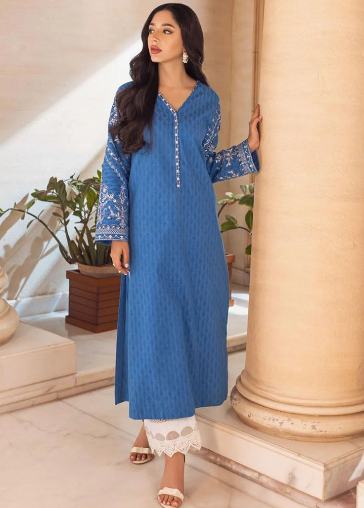 Essential Cambric By Asim Jofa Embroidered Cambric Kurti Unstitched AJ23E AJP-12 - Summer Collection