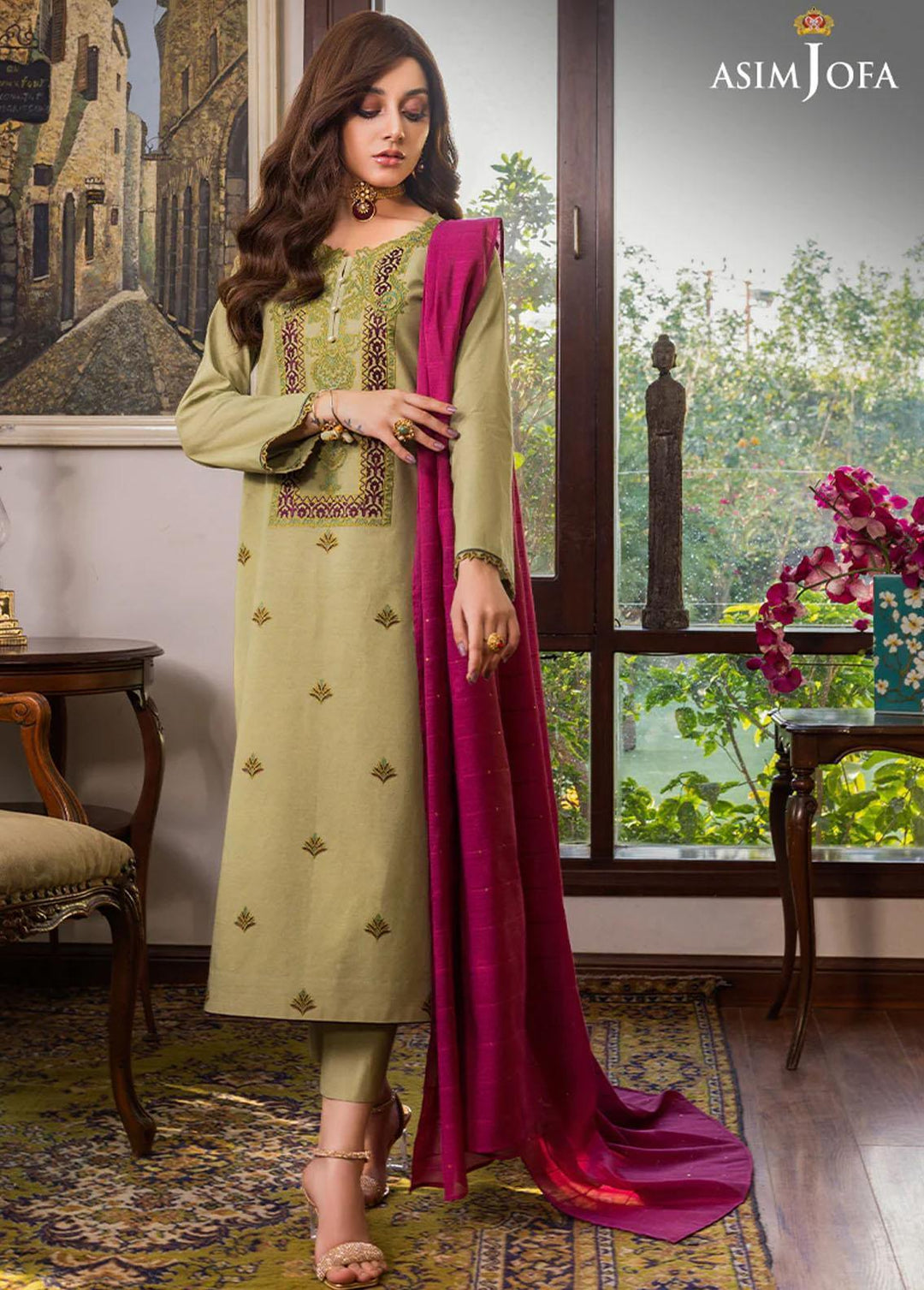 Asim Jofa Pret Formal Cambric 2 Piece Suit AJPE-41