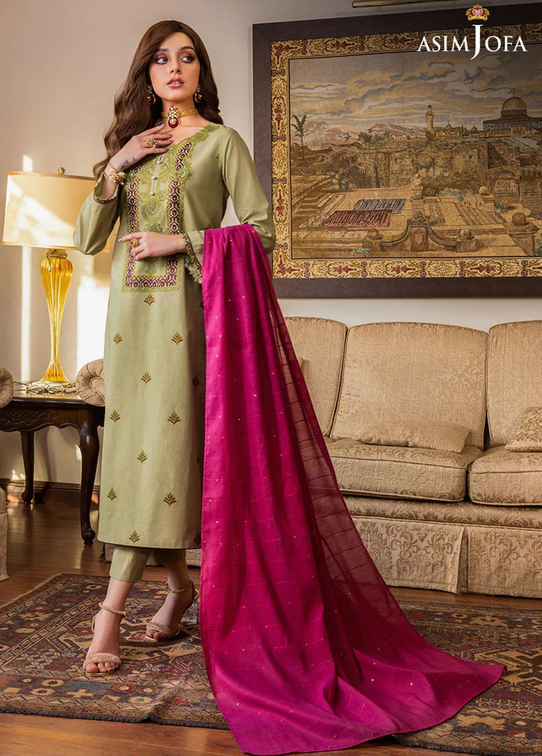 Asim Jofa Pret Formal Cambric 2 Piece Suit AJPE-41