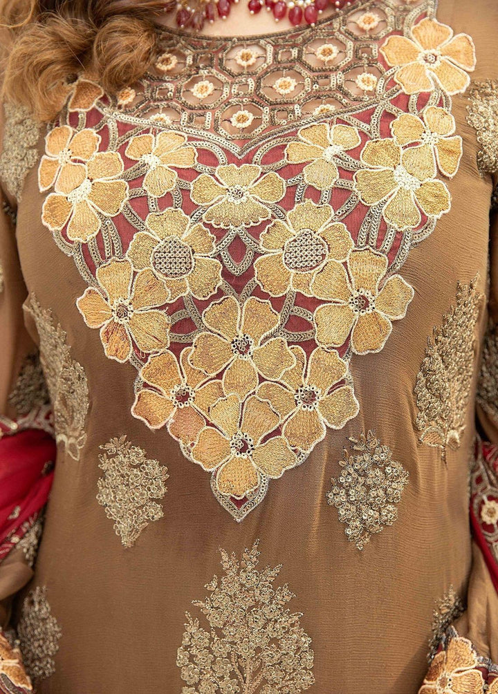 Esta Bonita By Imrozia Embroidered Chiffon Suits Unstitched 3 Piece IMP23EB M-13 Fain - Premium Collection