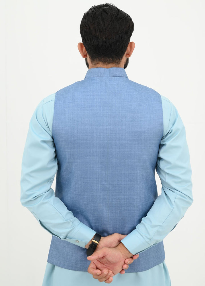 Ethnic Wear by Alif Yay Pret Plain Blended Waistcoat AY-025