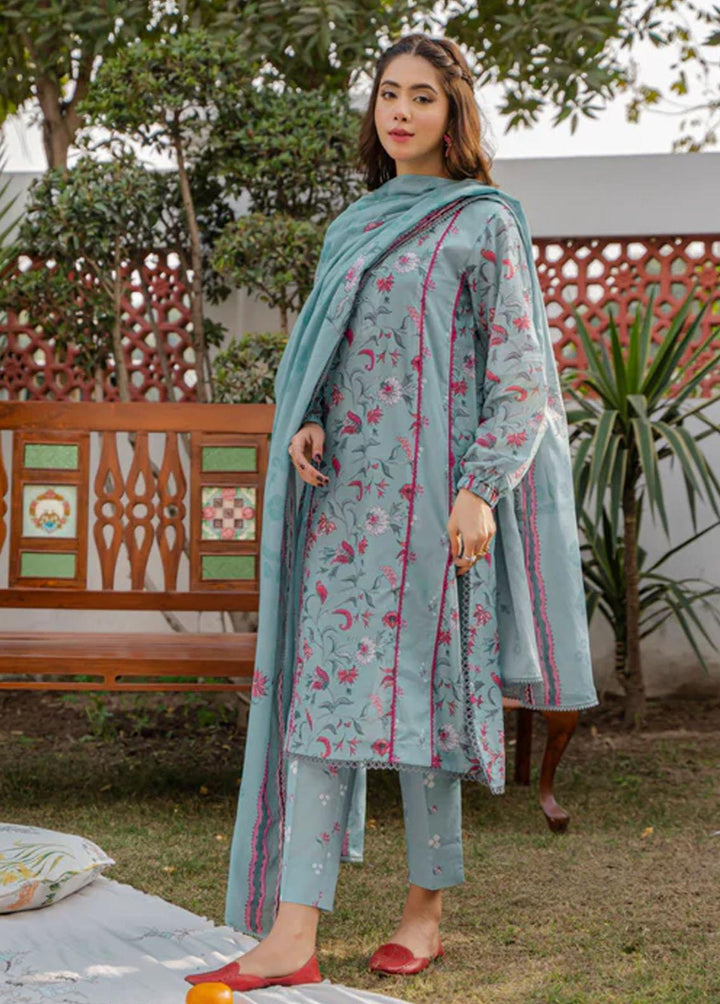 Everyday Wear By Florent Printed Lawn Suits Unstitched 3 Piece FL23EW FL-4B - Summer Collection