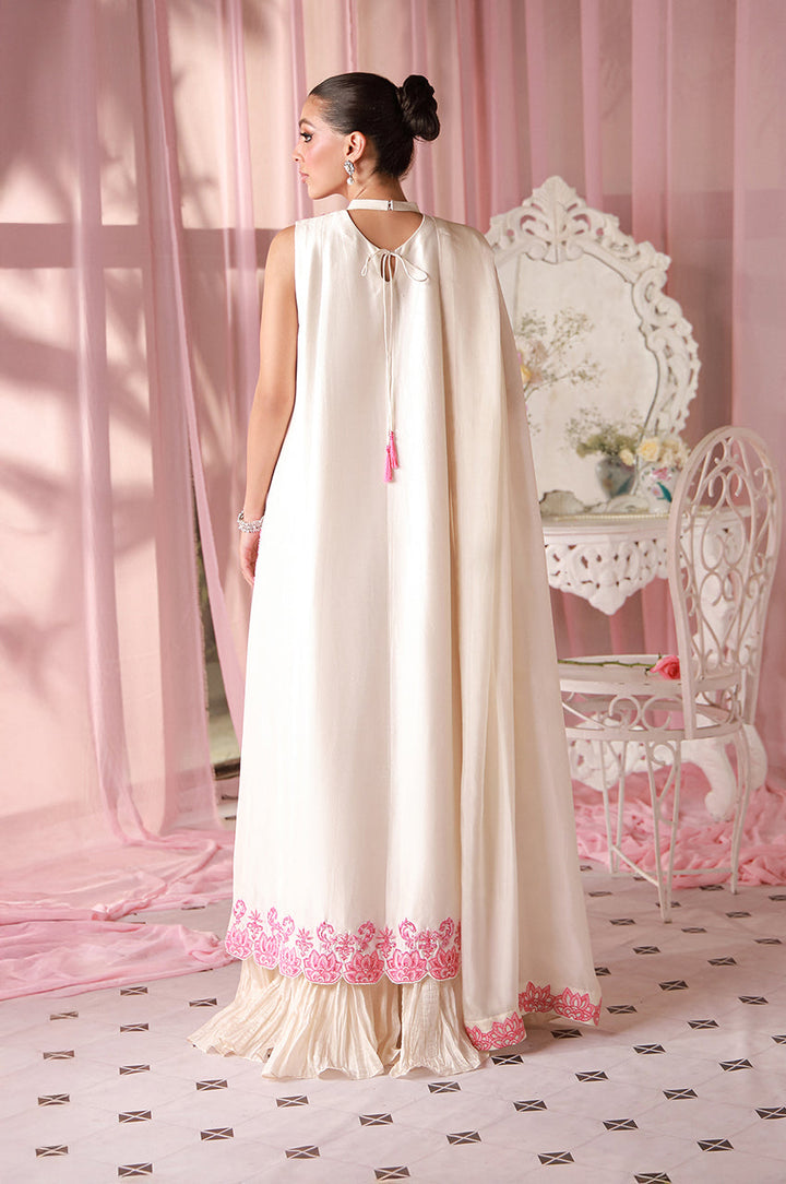 Sera From Nizka By Nida Rehan RTW Embroidered Khaddi Net 3 Piece Suit Ivora - Festive Collection