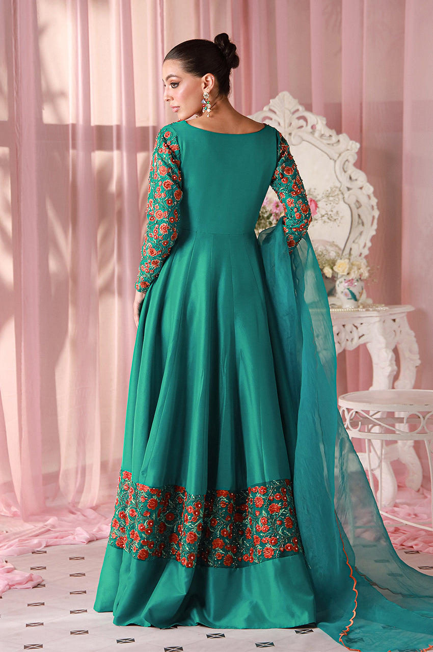 Sera From Nizka By Nida Rehan RTW Embroidered Organza 3 Piece Suit Aurel - Festive Collection