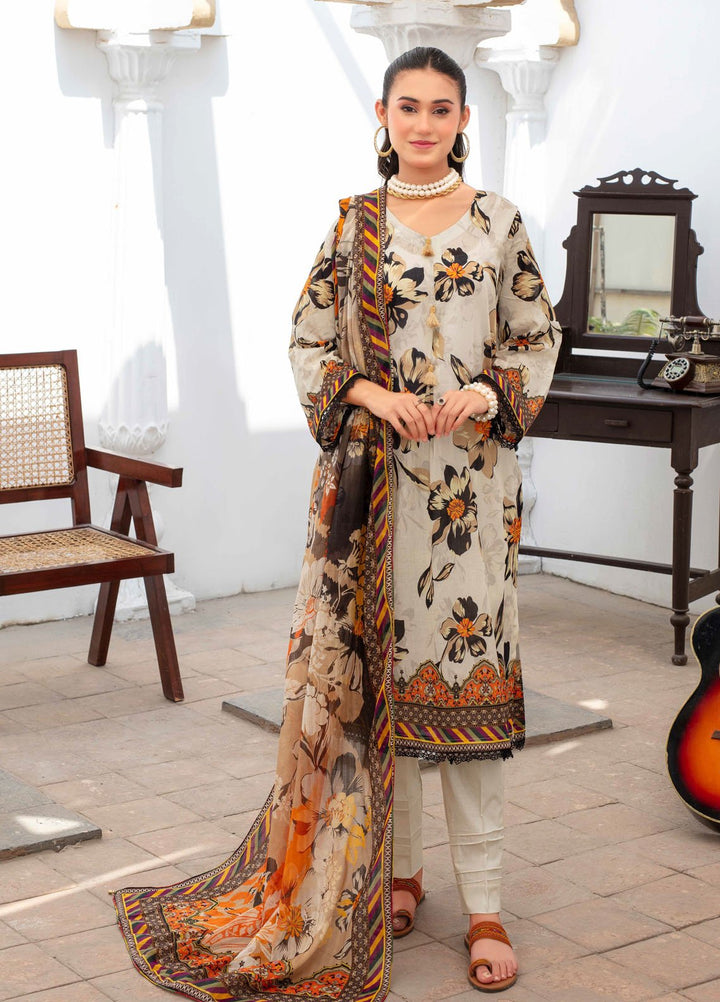 Fabiha by Feroza Digital Printed Lawn Suits Unstitched 3 Piece FZ25FDP D-2 - Summer Collection