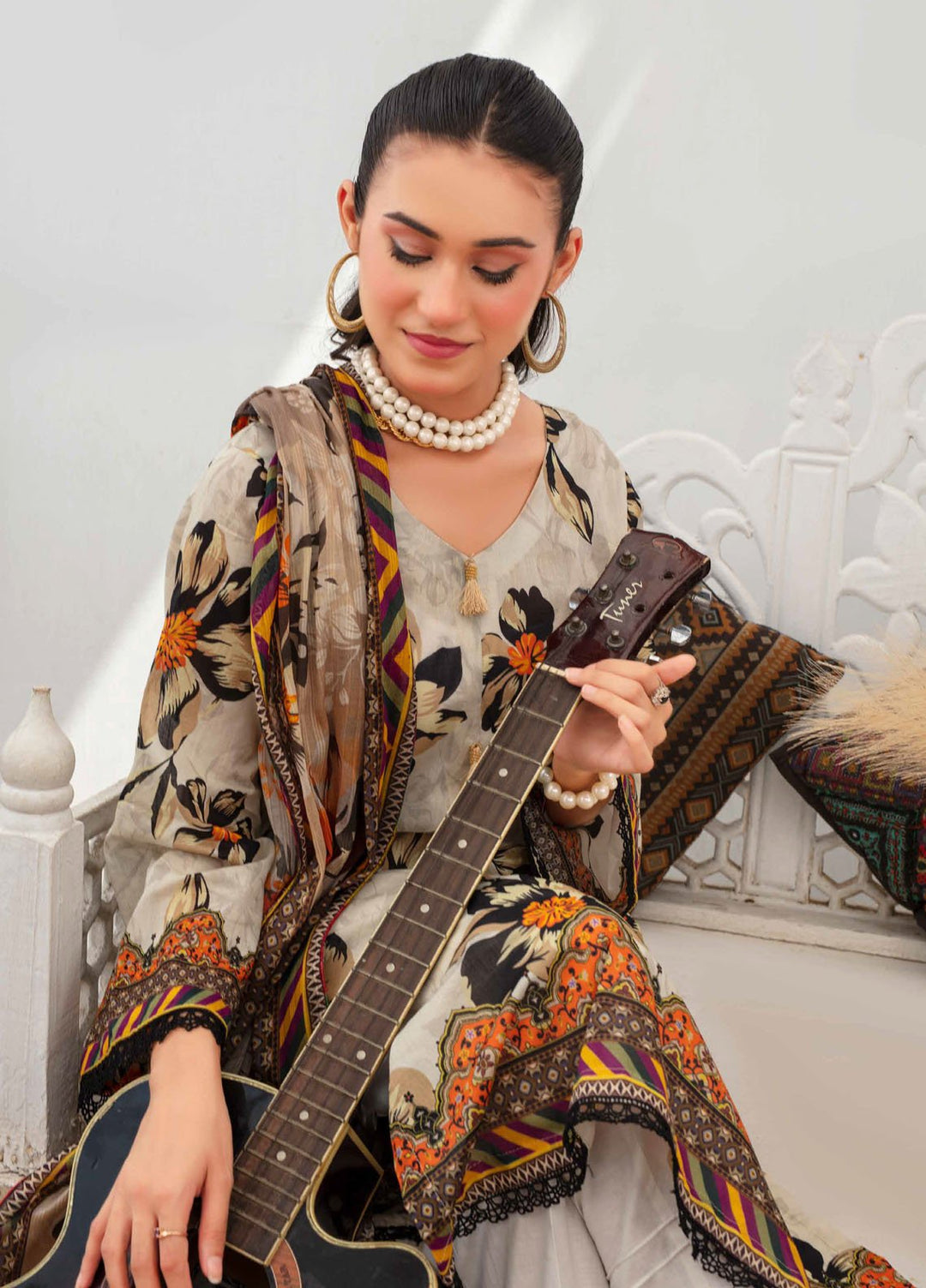 Fabiha by Feroza Digital Printed Lawn Suits Unstitched 3 Piece FZ25FDP D-2 - Summer Collection