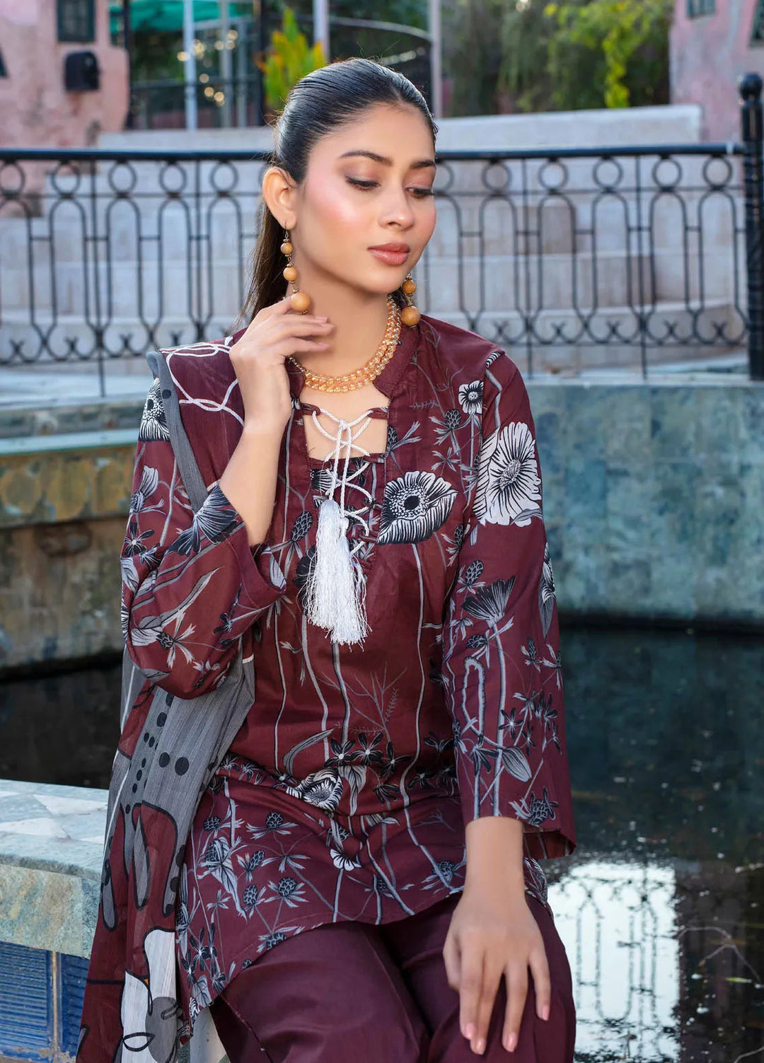 Fabiha by Feroza Printed Lawn Suits Unstitched 3 Piece FZ25FB D-03 - Summer Collection