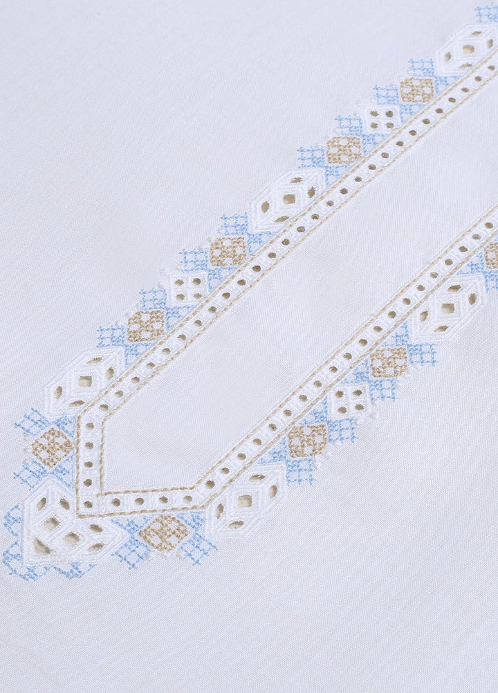 Fabrich Embroidered Cotton Suits Unstitched Kameez Shalwar GTS-V-001 - Summer Collection