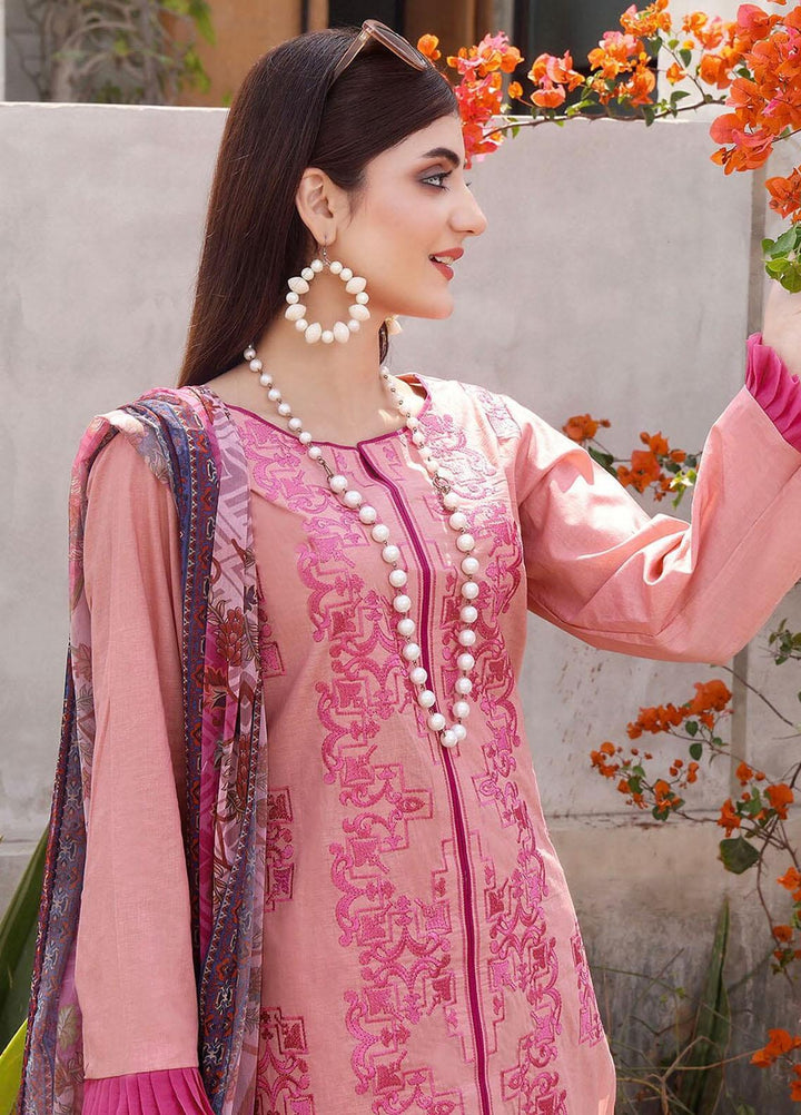 Faha By Khas Embroidered Lawn Suits Unstitched 3 Piece KHS23F KCE-1786 - Summer Collection