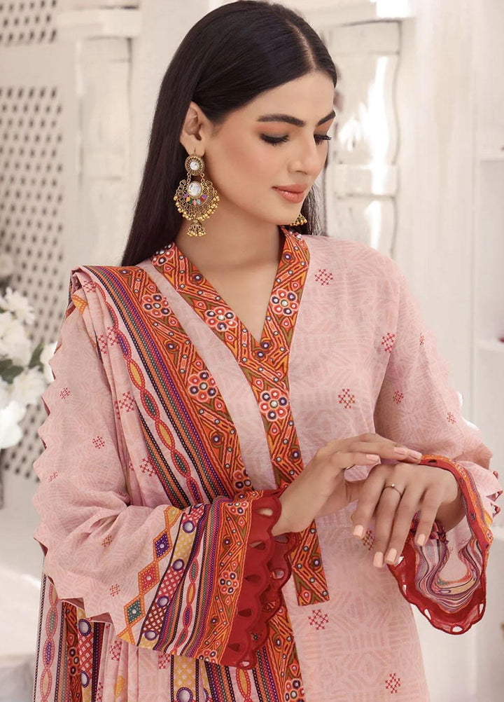 Faha By Khas Printed Lawn Suits Unstitched 3 Piece KHS23F KLA-1801 - Summer Collection