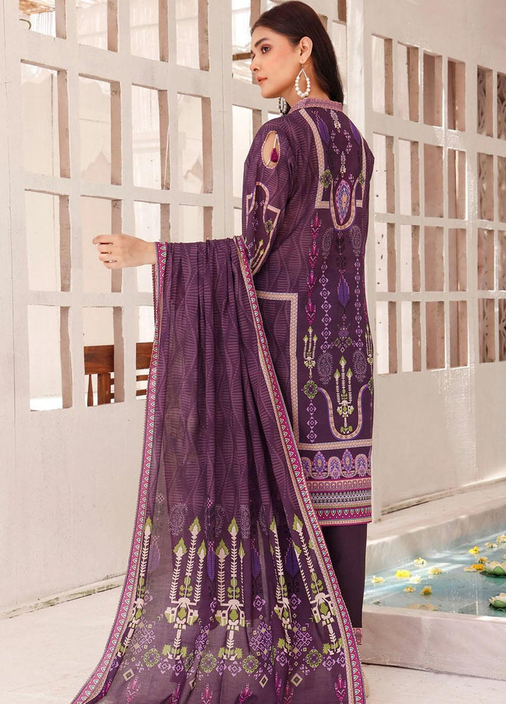 Faha By Khas Printed Lawn Suits Unstitched 3 Piece KHS23F KLA-1804 - Summer Collection