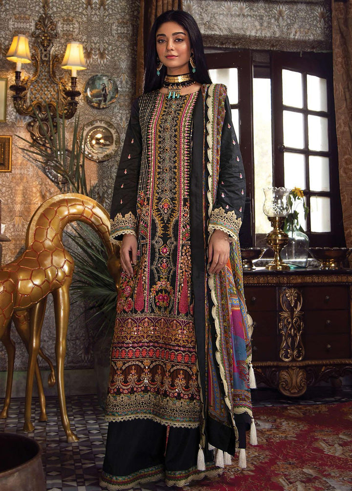Fahad Hussayn Embroidered Lawn Suits Unstitched 3 Piece FH21SE D-03 - Luxury Collection
