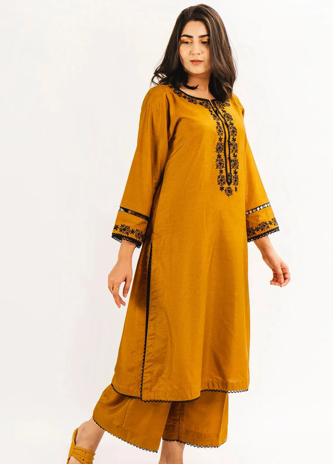 Fahza Pret Embroidered Cotton 2 Piece Suit Bloom