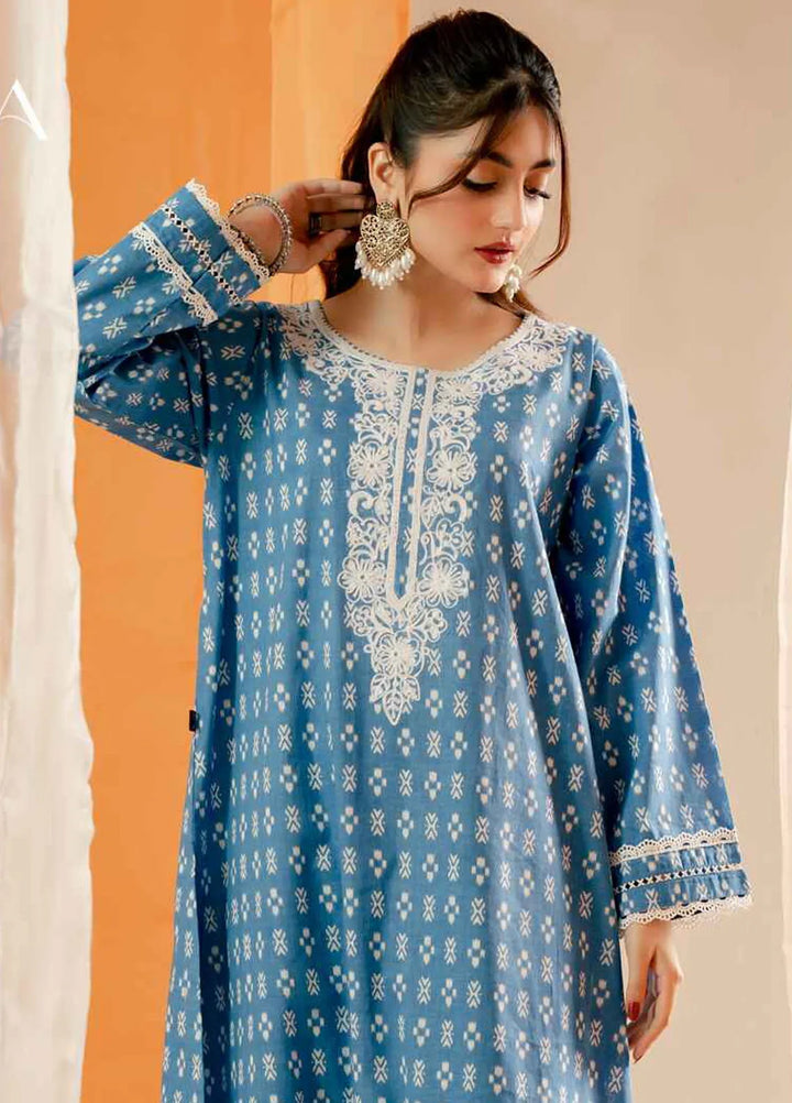 Fahza Pret Embroidered Cotton 2 Piece Suit Eden