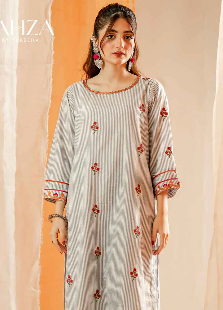 Fahza Pret Embroidered Lawn 2 Piece Suit Flourish
