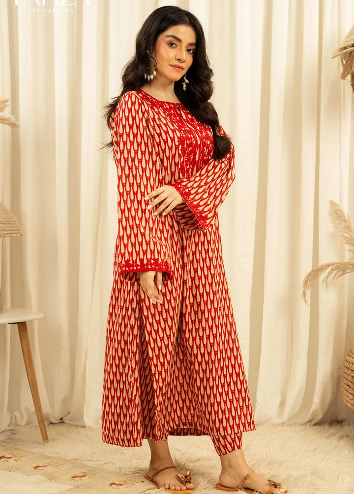 Fahza Pret Embroidered Lawn 2 Piece Suit Kashira