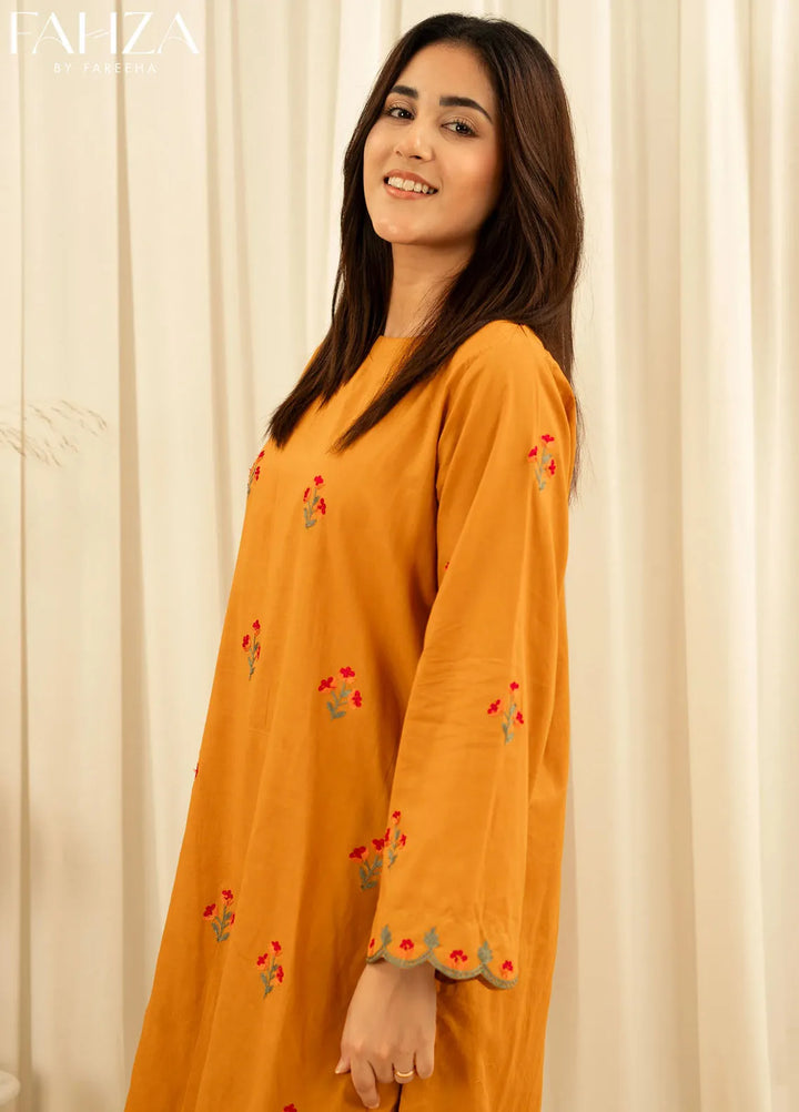 Fahza Pret Embroidered Lawn 2 Piece Suit Petal