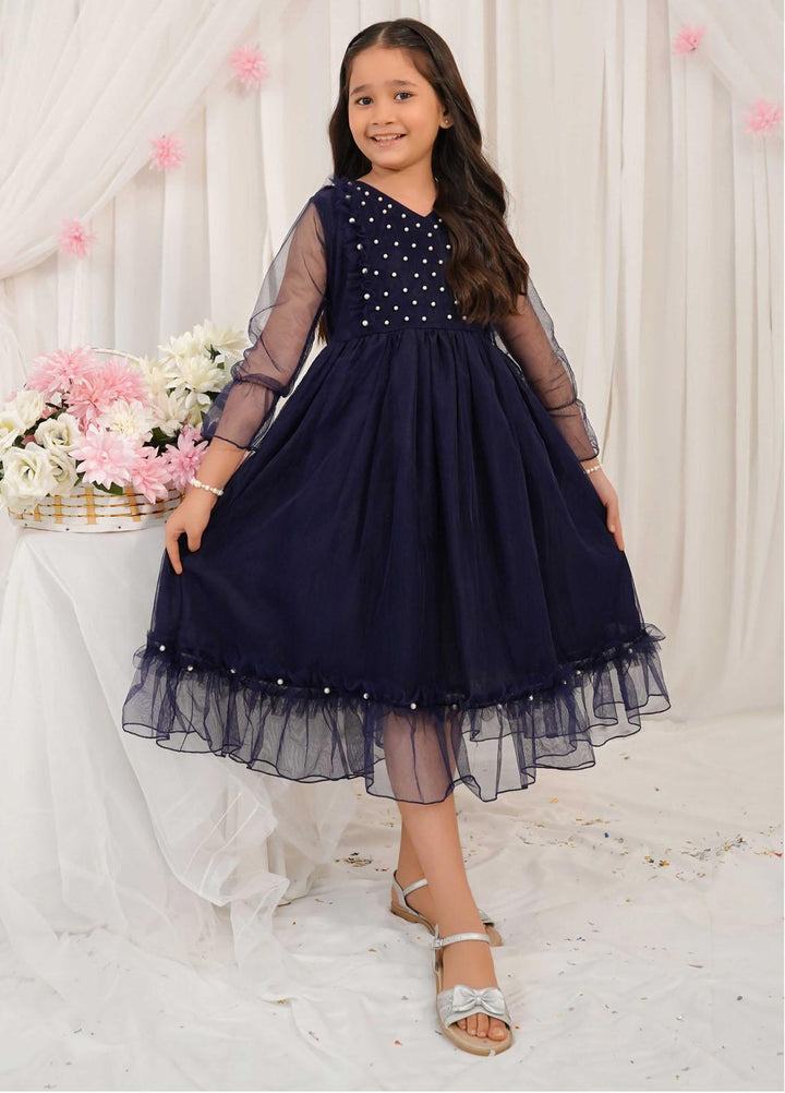Modest Pret Fancy Net Frock Ivy