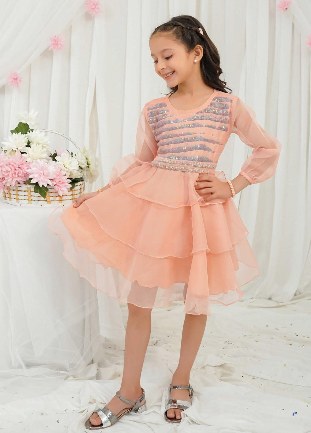 Modest Pret Fancy Organza Frock Lyla