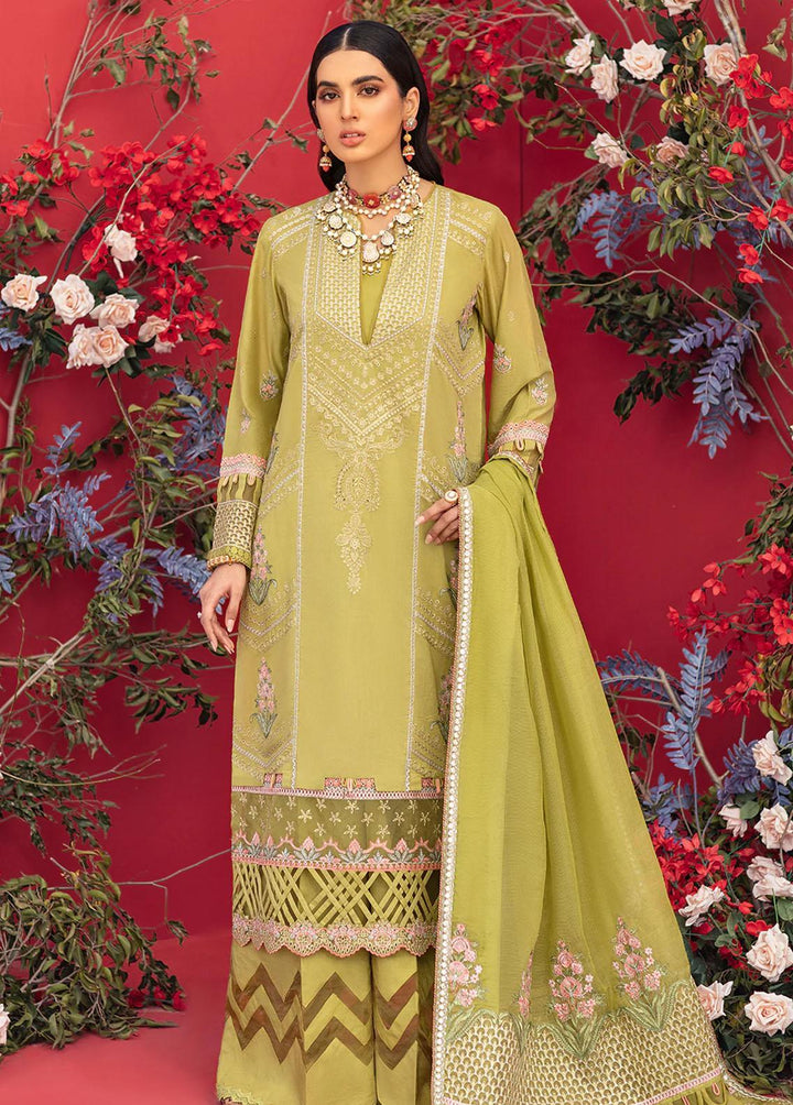 Faixa Faixal Embroidered Lawn Suits Unstitched 3 Piece FFX22L DEEBA - Luxury Collection