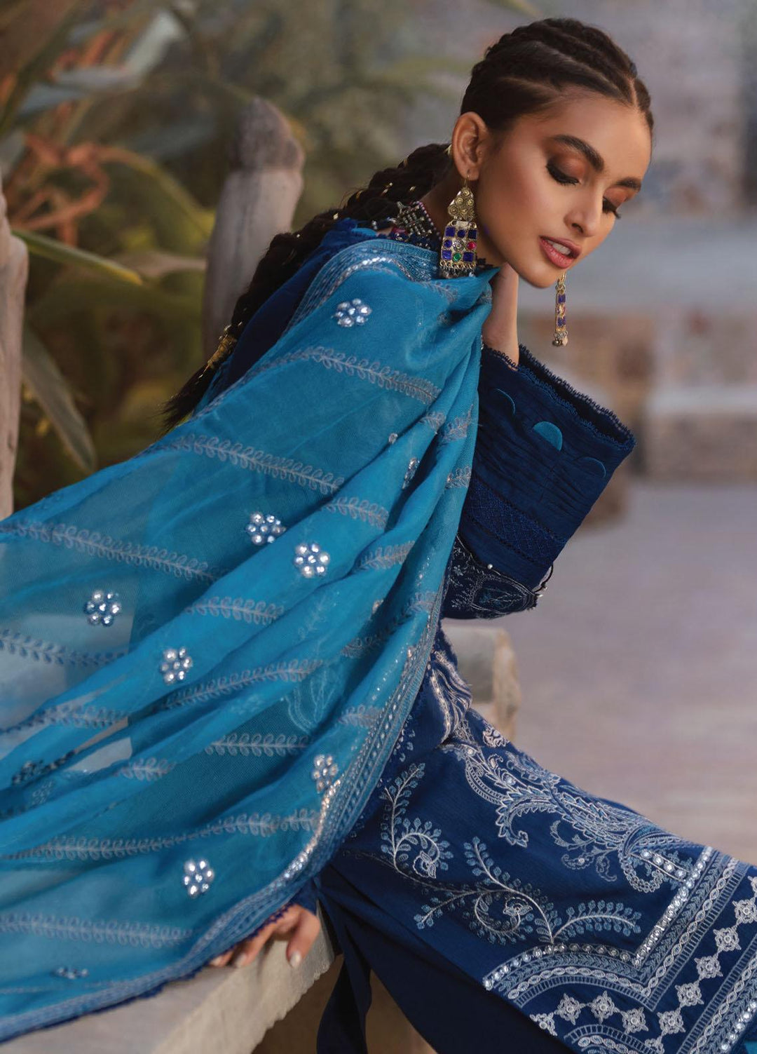 Faixa Faixal Premium by Ittehad Textiles Embroidered Cottel Suits Unstitched 3 Piece IT21FXP D-06 MIHR - Winter Collection