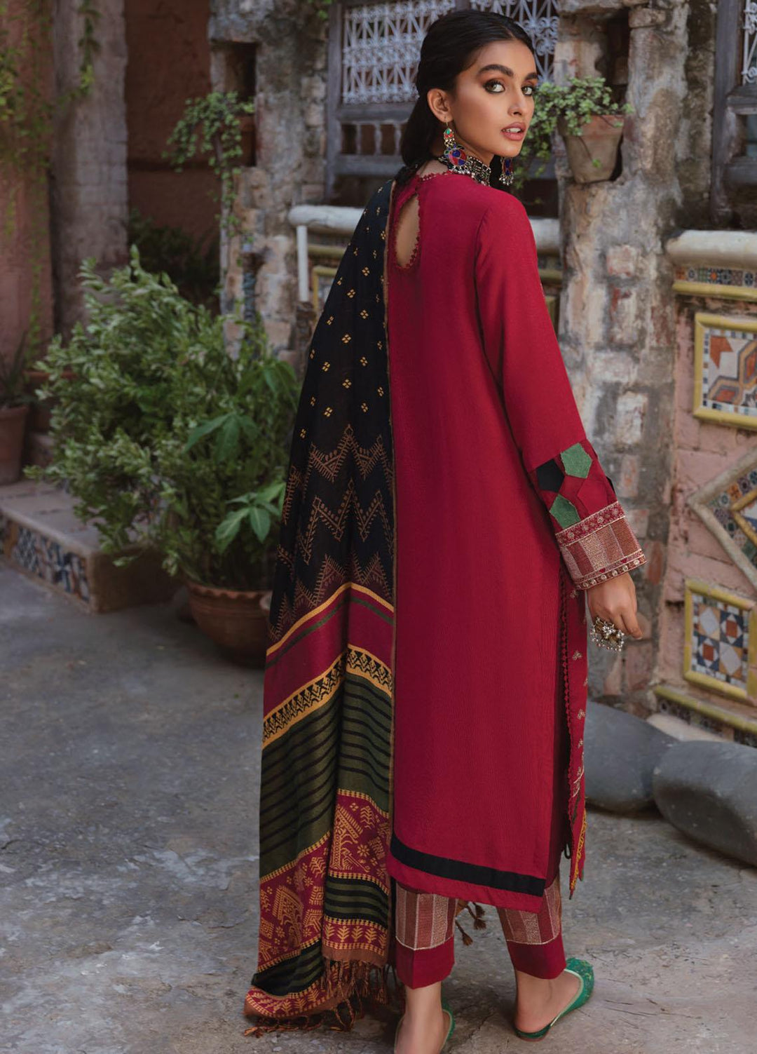 Faixa Faixal Premium by Ittehad Textiles Embroidered Linen Suits Unstitched 3 Piece IT21FXP D-10 JHUMRI - Winter Collection