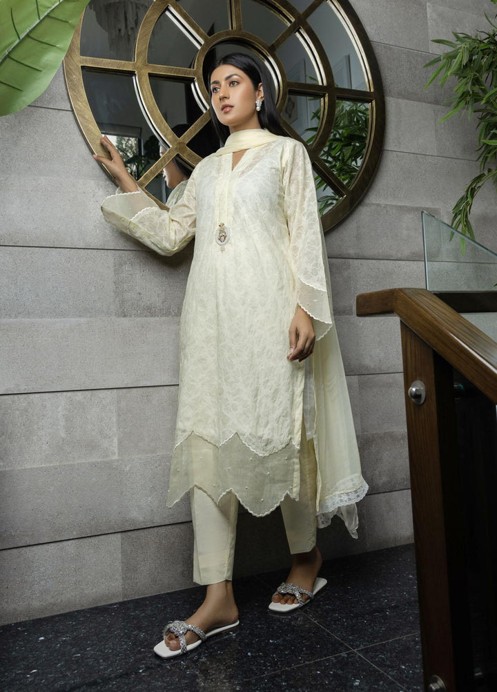 Faiza Aly Pret  Lawn 2 Piece Suit LEMON