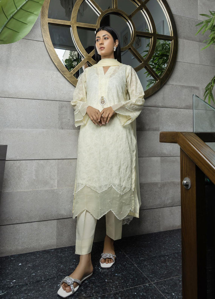 Faiza Aly Pret  Lawn 2 Piece Suit LEMON