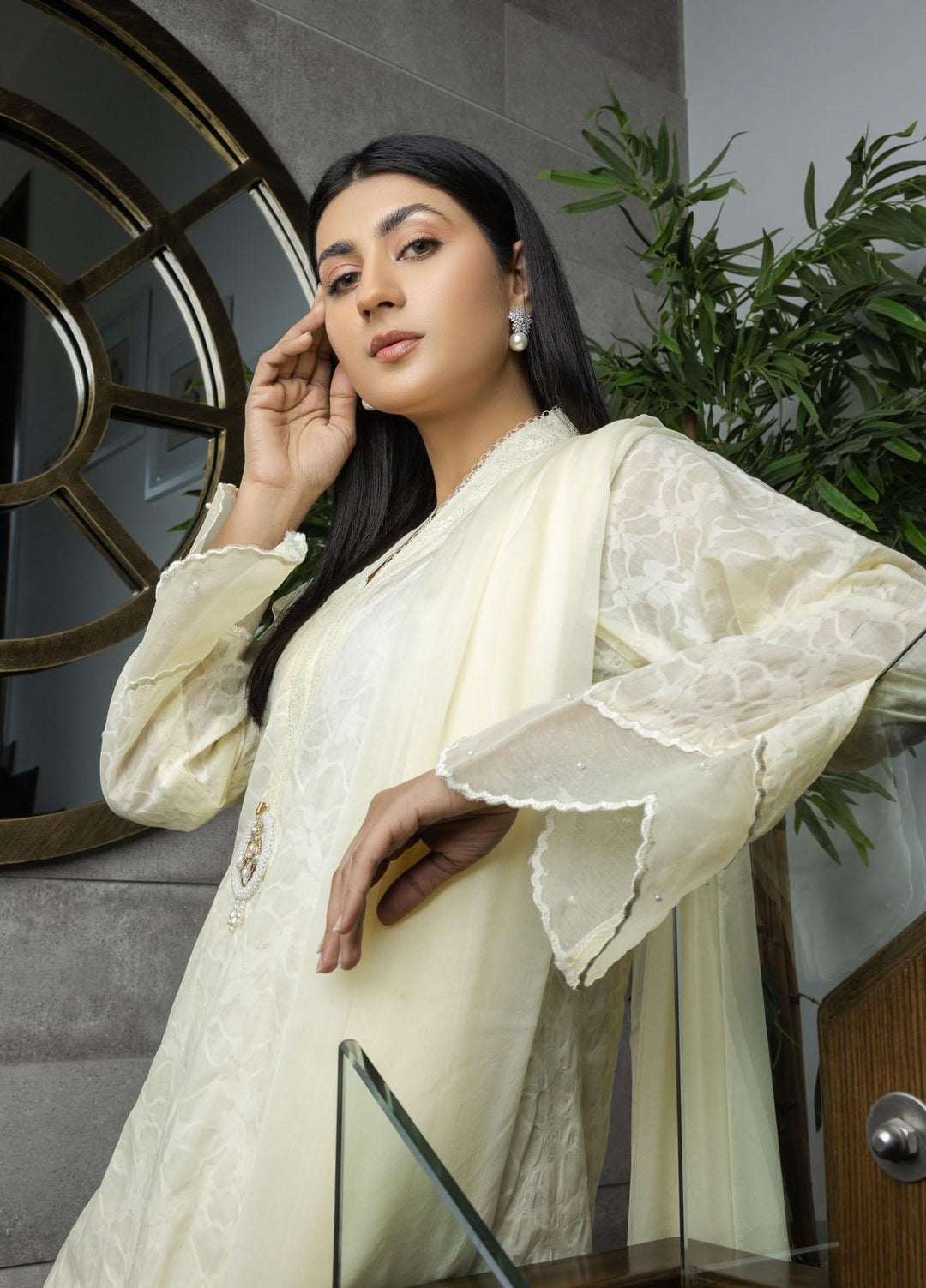 Faiza Aly Pret  Lawn 2 Piece Suit LEMON