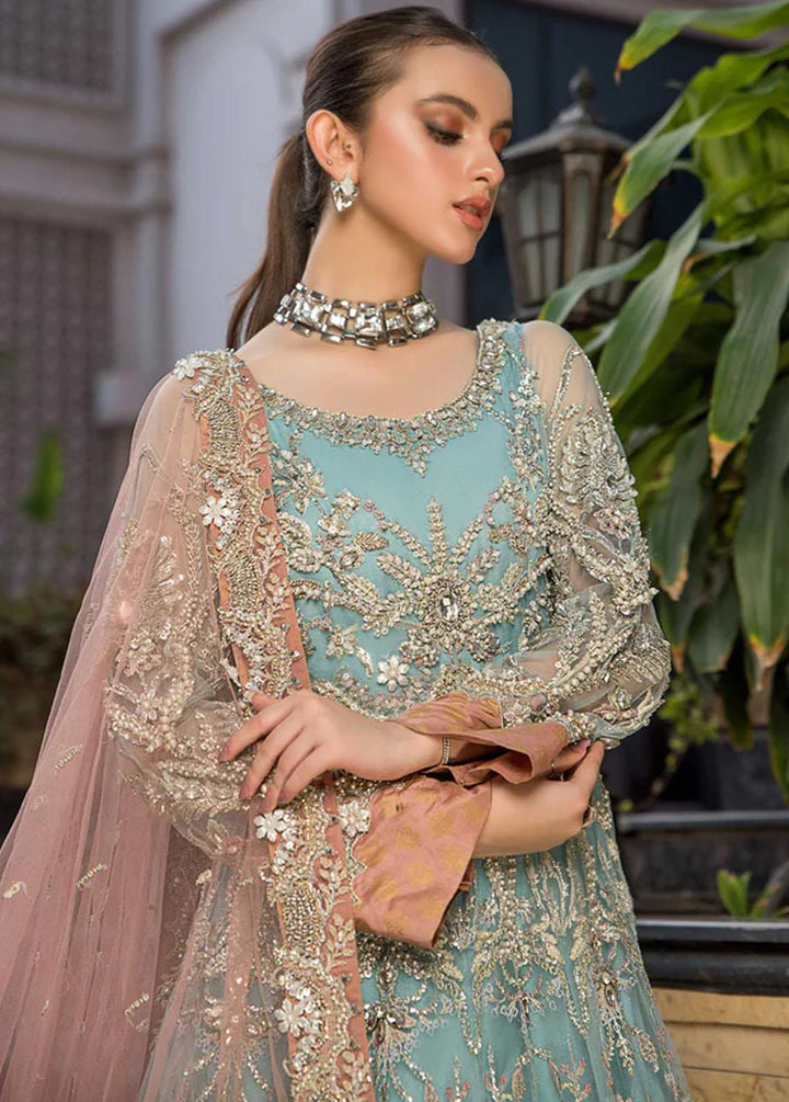 Farahnosh By Aroshi Embroidered Organza Suits Unstitched 3 Piece ASH22F Mahrosh - Luxury Collection