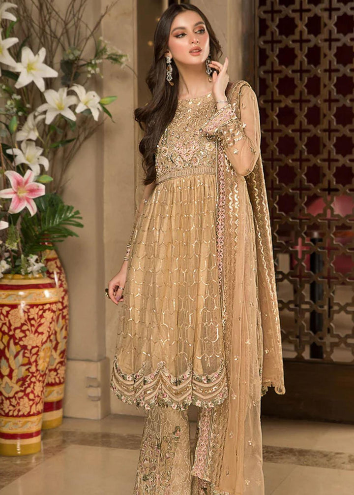 Farahnosh By Aroshi Embroidered Net Suits Unstitched 3 Piece ASH22F Yasmeen - Luxury Collection