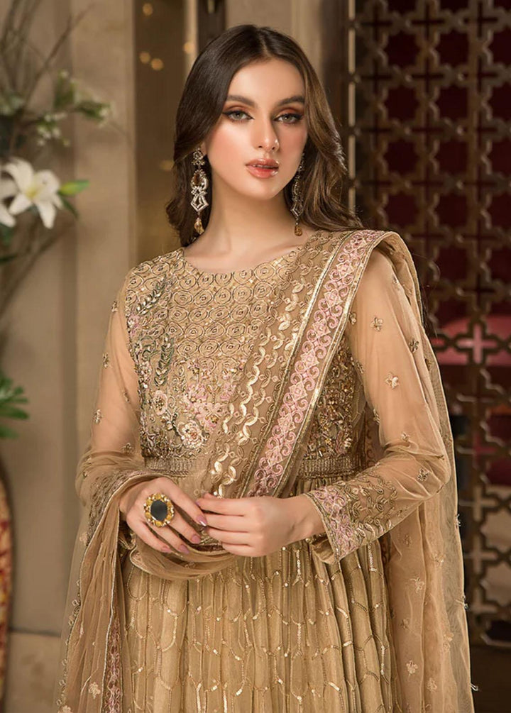 Farahnosh By Aroshi Embroidered Net Suits Unstitched 3 Piece ASH22F Yasmeen - Luxury Collection
