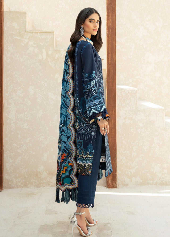 Farasha Embroidered Linen Suits Unstitched 3 Piece FSH21L 08-CANARY DREAM - Winter Collection