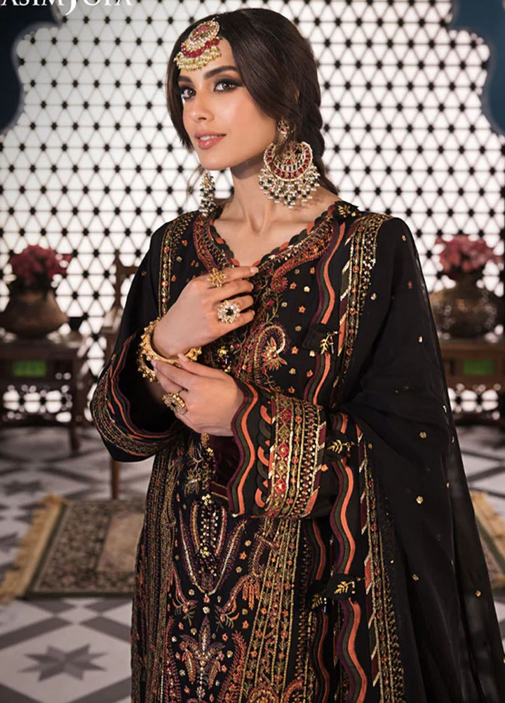 Fasana-e-Ishq By Asim Jofa Embroidered Lawn Suit Unstitched 3 Piece AJ24F AJFI-05 - Luxury Collection
