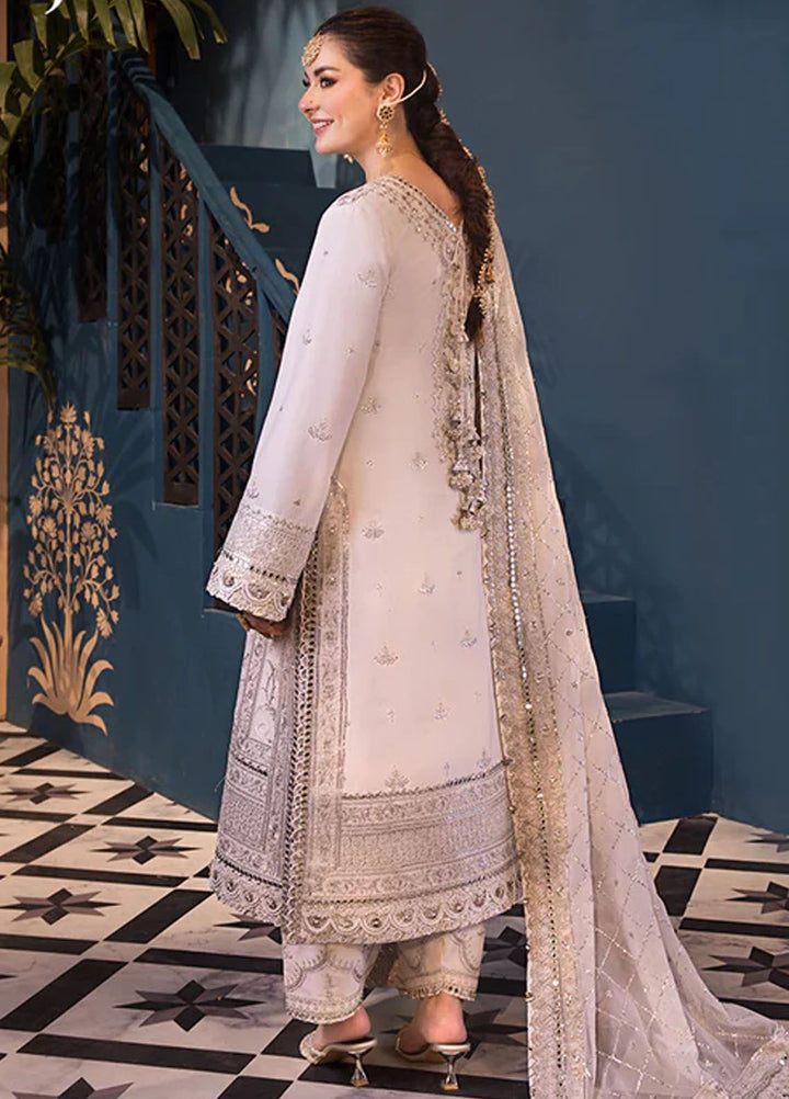 Fasana-e-Ishq By Asim Jofa Embroidered Lawn Suit Unstitched 3 Piece AJ24F AJFI-08 - Luxury Collection