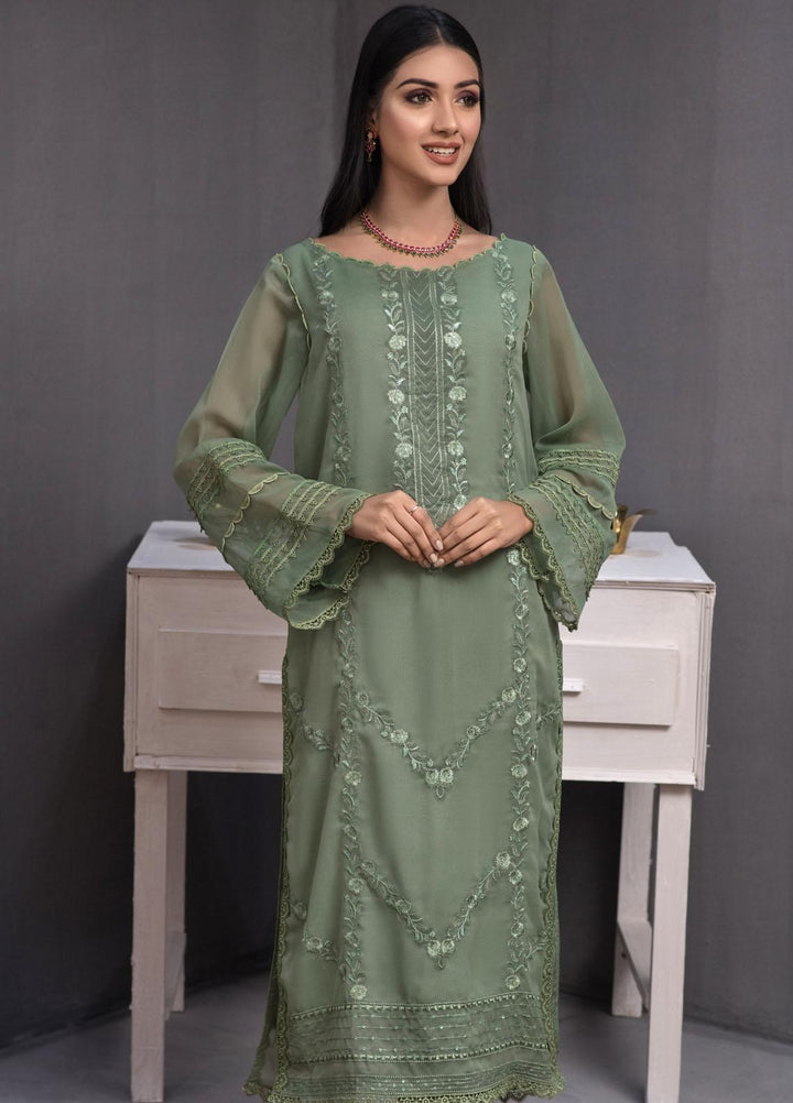 Fascino Embroidered Chiffon  Unstitched Kurties FN23DV Merlot - Festive Collection