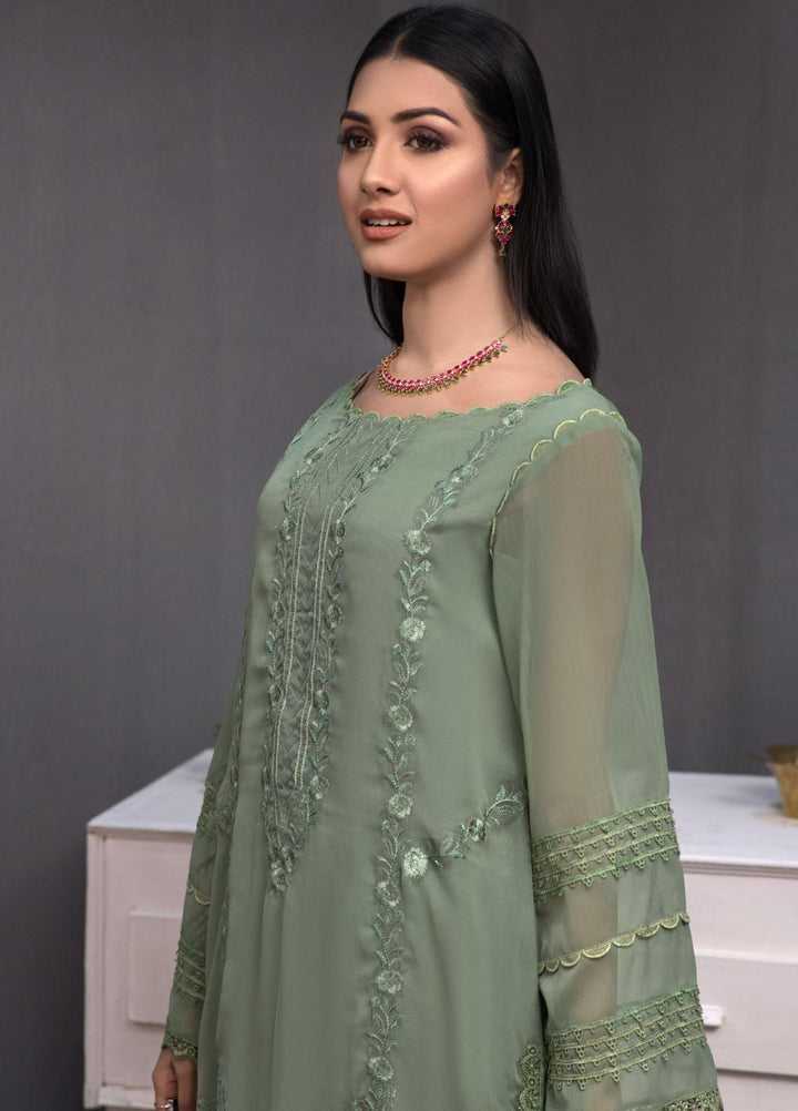 Fascino Embroidered Chiffon  Unstitched Kurties FN23DV Merlot - Festive Collection