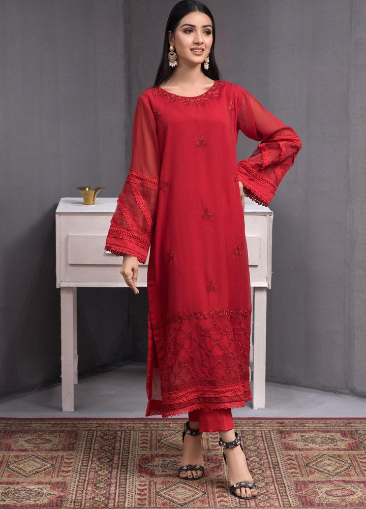 Fascino Embroidered Chiffon  Unstitched Kurties FN23DV Norabel - Festive Collection