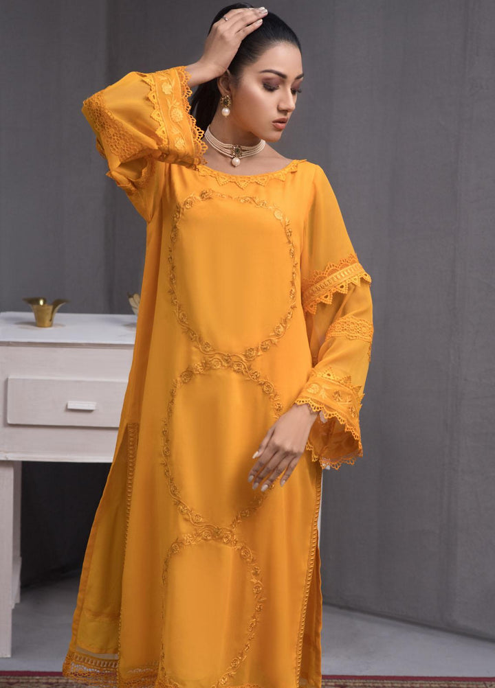 Fascino Embroidered Chiffon  Unstitched Kurties FN23DV Riojo - Festive Collection