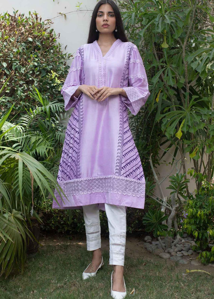 Fascino Luxury Pret  Cotton Net Shirt FN21ES LAVENDER