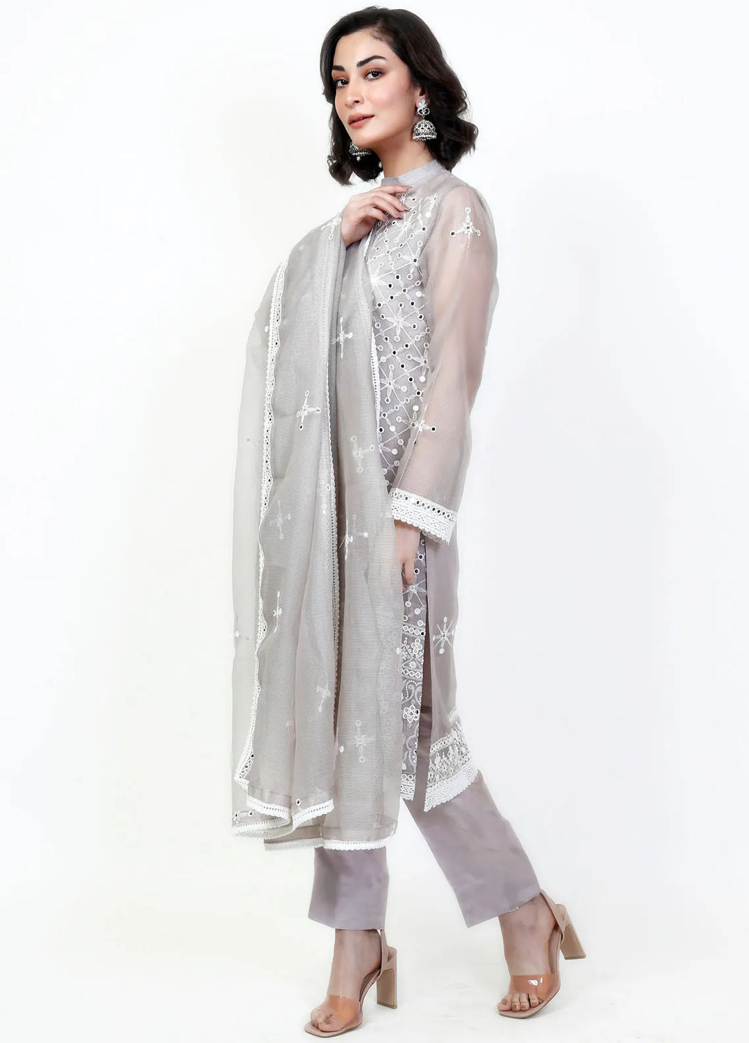 Fashion Porters Embroidered Cotton Net Suit Unstitched 4 Piece Suit FP24T SUS22-TM1 - Festive Collection