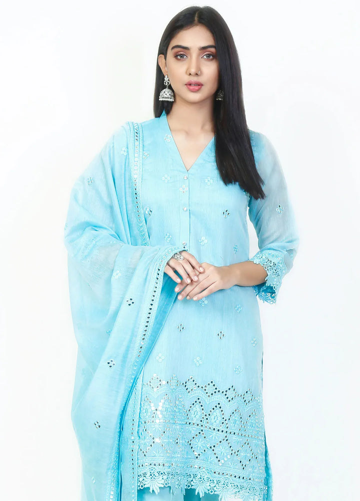 Fashion Porters Embroidered Cotton Net Suit Unstitched 4 Piece Suit FP24T SUS22-TM2 - Festive Collection