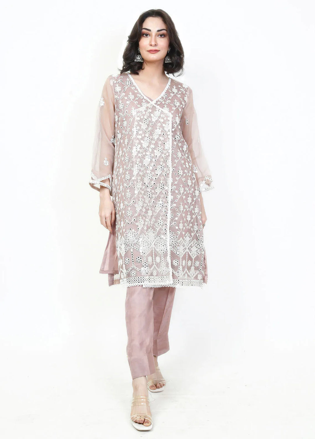 Fashion Porters Embroidered Cotton Net Suit Unstitched 4 Piece Suit FP24T SUS22-TM3 - Festive Collection