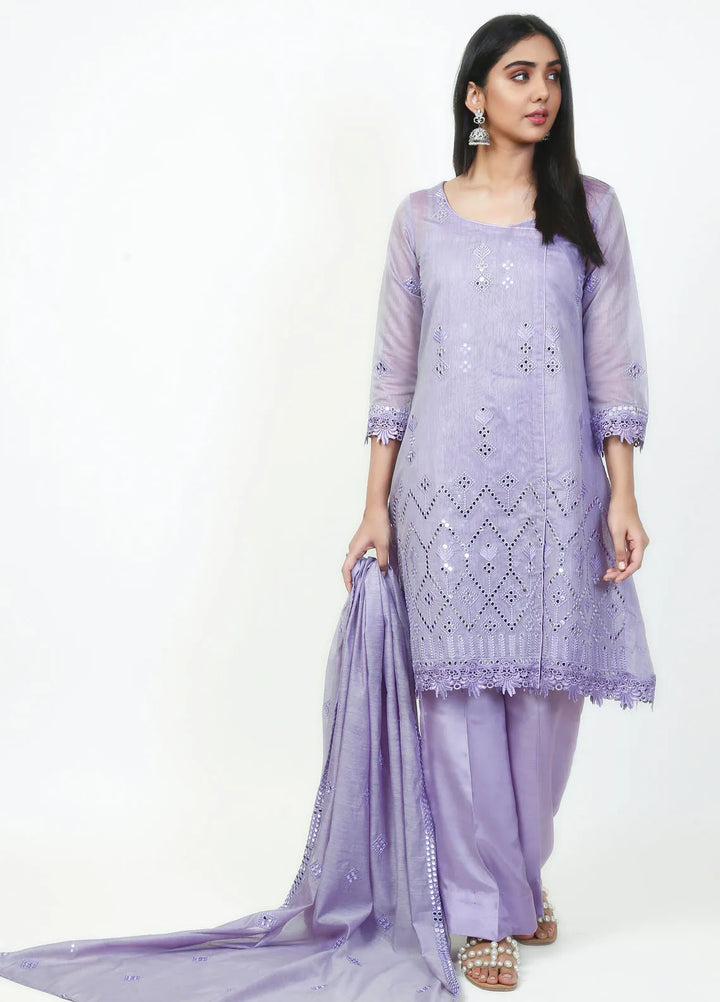 Fashion Porters Embroidered Cotton Net Suit Unstitched 4 Piece Suit FP24T SUS22-TM4 - Festive Collection