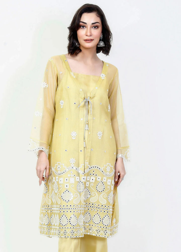 Fashion Porters Embroidered Cotton Net Suit Unstitched 4 Piece Suit FP24T SUS22-TM8 - Festive Collection
